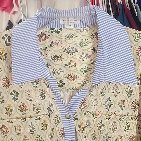 Chicsoul.com Petals and Prints Size 3X Button Front - Picture 4 of 8